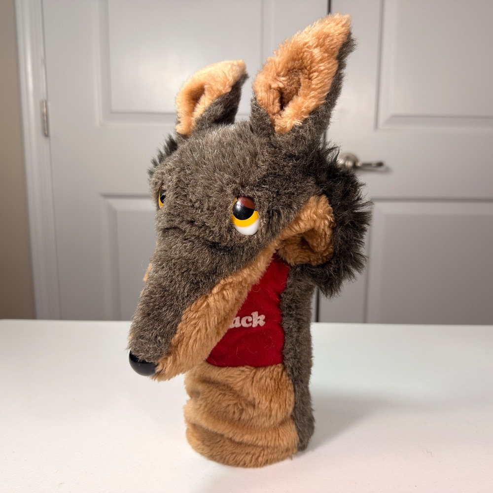 Vintage 1983 Dakin Go Wolfpack Wolf Hand Puppet Plush Mascot NC State 13"